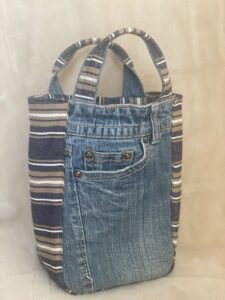 デニムリメイクバッグ